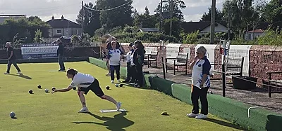 A Polmaise bowler playing in the Ladies Top 5 on 26 June 2025