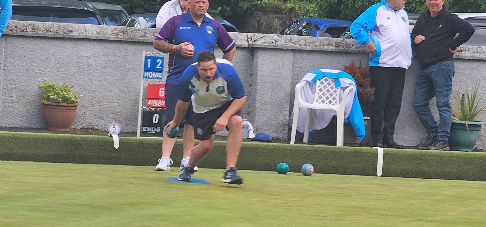 Gary Malcolmson in action during the District Singles Final
