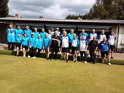 The Polmaise Bowling Club team at the Top 15 Final on 10 August 2025