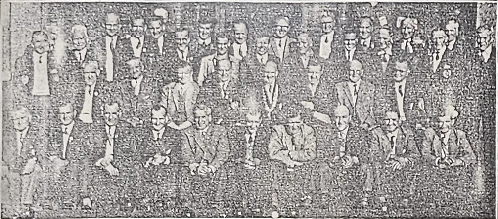 Polmaise Bowling Club members pictured at the club's Golden Jubilee