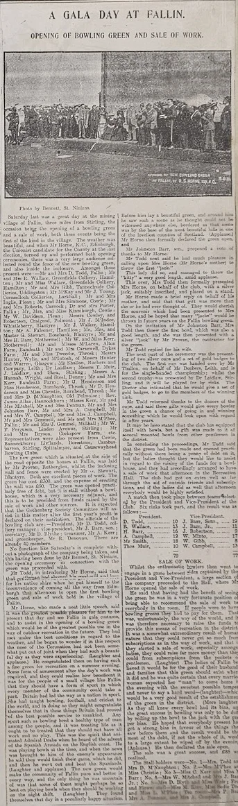 Original newspaper clipping from 1911