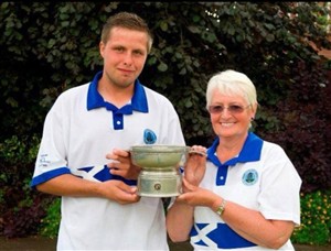 Gary and Rita win the Mixed Pairs National Trophy