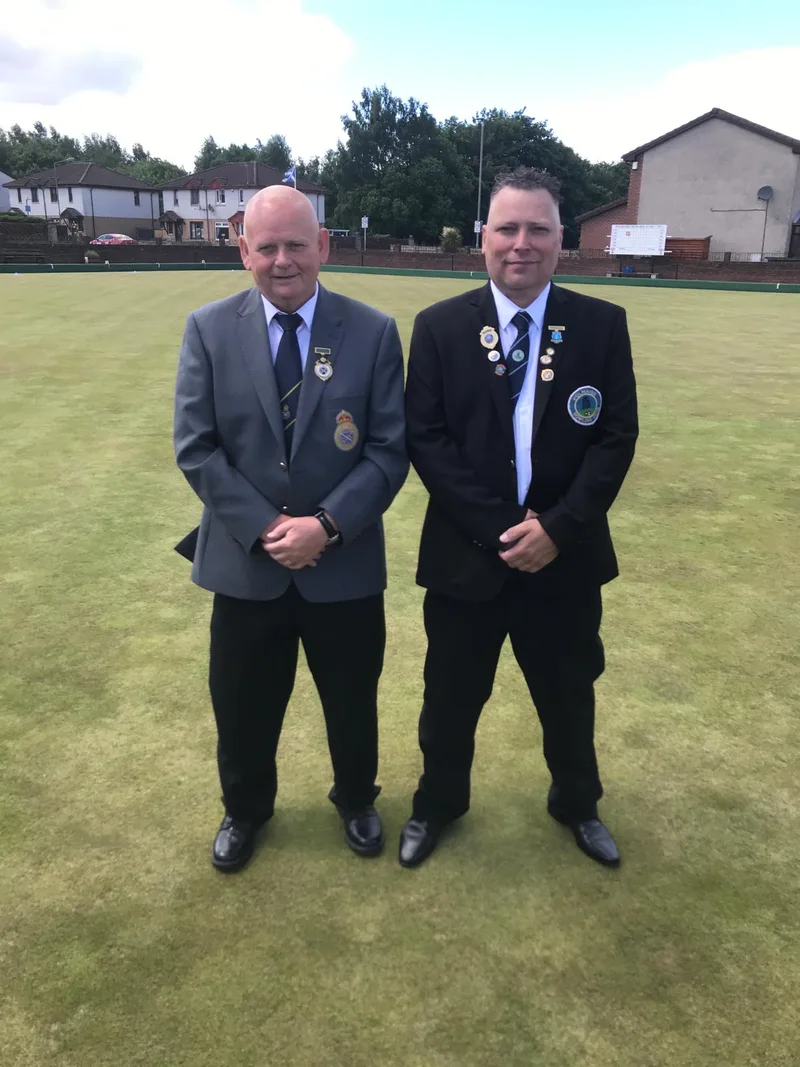 Polmaise President Robert Donaldson and County President Sandy Deans 2022