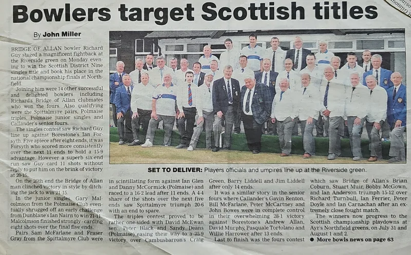 Bowlers target Scottish titles