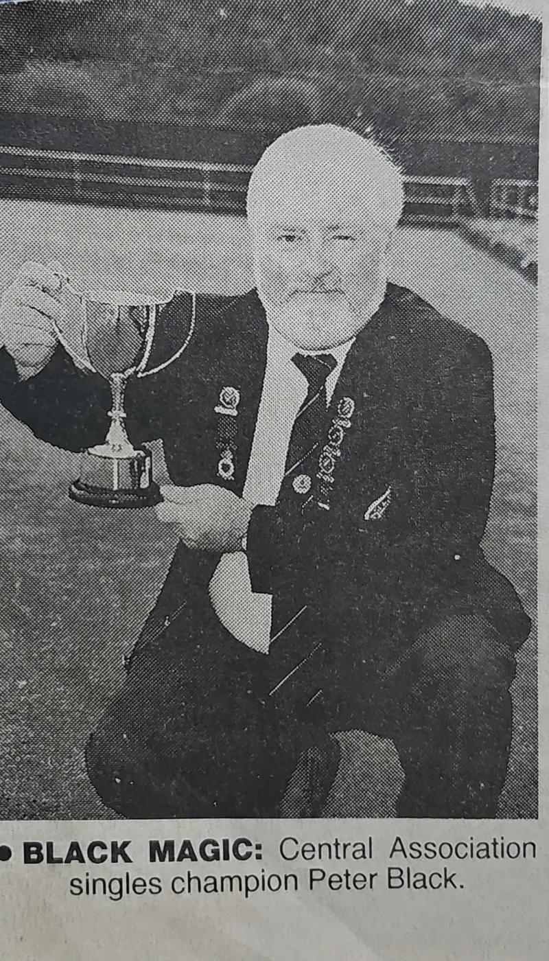 Black Magic - Central Association singles champion Peter Black